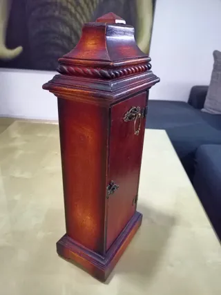 Reloj de Sobremesa Vintage de Caoba