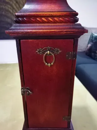 Reloj de Sobremesa Vintage de Caoba