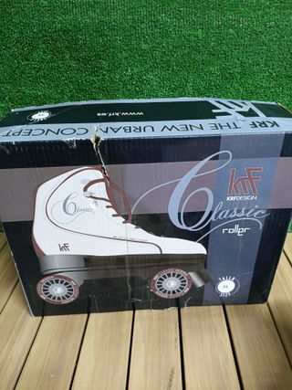 Krf Patín Retro Zone Blancos Talla 35
