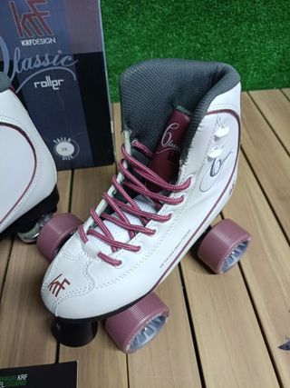 Krf Patín Retro Zone Blancos Talla 35