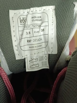 Krf Patín Retro Zone Blancos Talla 35