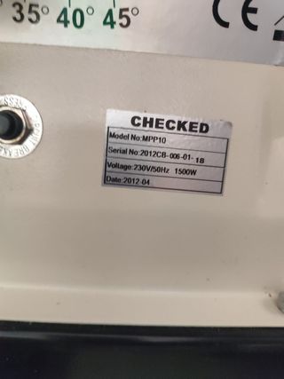 Sierra de mesa Lombarte y cepilladora