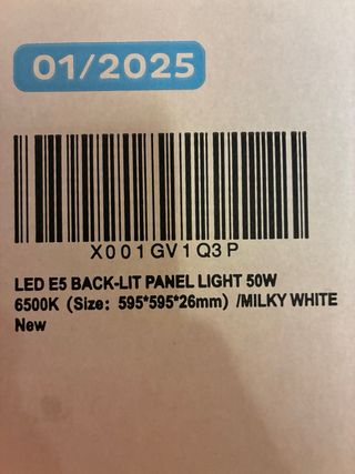 Panel LED Aigostar 5600lm 50W 6500K