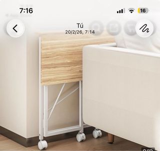 Escritorio Plegable Nuevo Madera y Metal