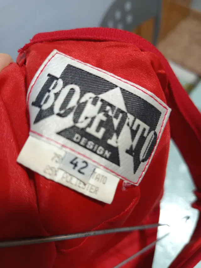 Vestido y torera Bocetto rojo