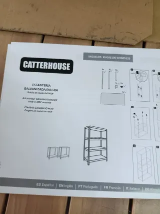 Scaffale Metallico Catter House 60x30x148