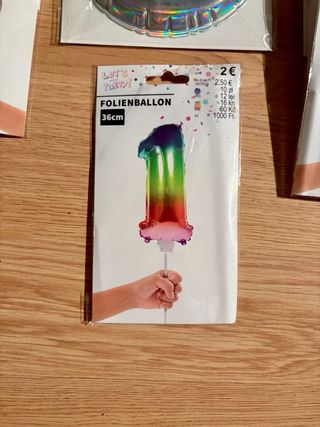 Globos de números para fiestas