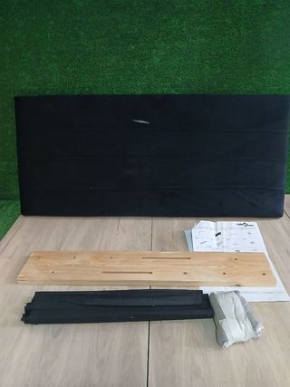 vidaXL Cabecero de terciopelo negro 90