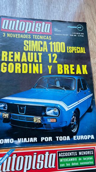 Lote 6 Revistas Autopista Coches Clásicos