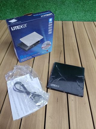 Fujitsu Lite-On EBAU108-01 - LiteOn eBAU108 8X DVDRW (Doble Capa)/RAM USB Slim Drive (Esterno)