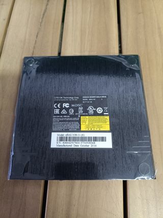 Fujitsu Lite-On EBAU108-01 - LiteOn eBAU108 8X DVDRW (Doble Capa)/RAM USB Slim Drive (Esterno)