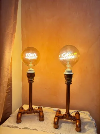 Lampada design tubi idraulici