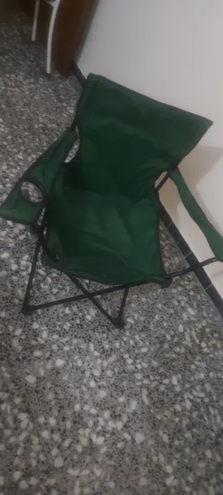 Silla plegable camping playa verde