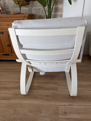 Mecedora Ikea Blanca Tela