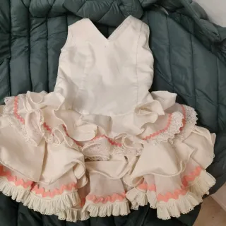 Vestido Flamenca Niña Talla 3-4 Años