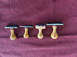 4 timbri vintage legno anni 70