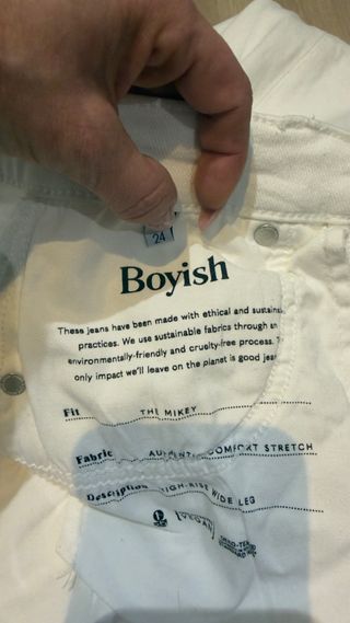 Vaqueros Boyish blancos