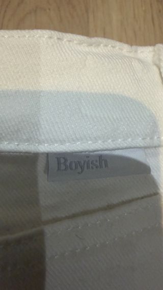 Vaqueros Boyish blancos