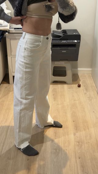 Vaqueros Boyish blancos