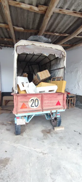 Remolque agrícola para caballos o mulas