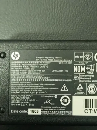 Adaptador HP PPP009C