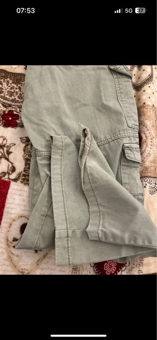 Pantaloni cargo bambina verdi