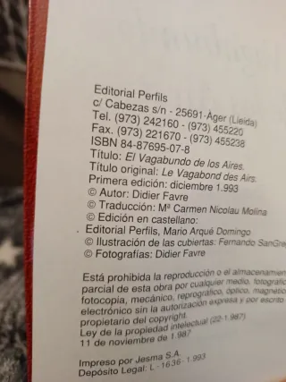 El Vagabundo de los Aires - Didier Favre