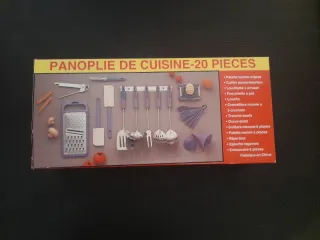 Set Utensilios Cocina Metal y Plástico