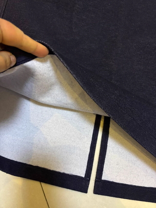 Falda vaquera recta azul