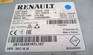 110773 sistema audio radio 281153391r opel movano