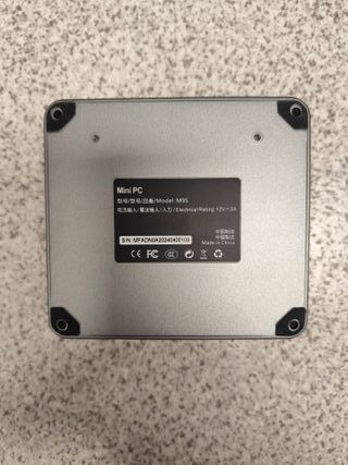 Mini PC Intel N100, 250 Gb NVME, no RAM