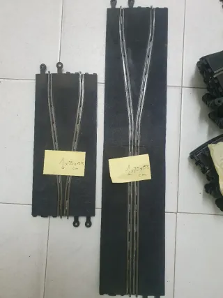 Pistas Scalextric curvas y rectas