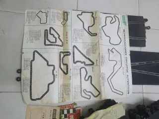 Pistas Scalextric curvas y rectas