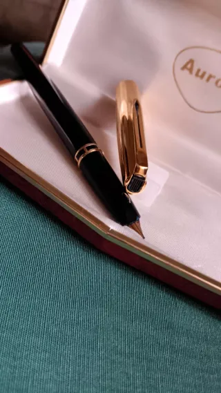 Aurora P88 penna stilografica placcata oro
