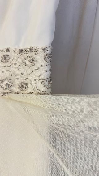 Vestido de Novia Blanco con Pedrería