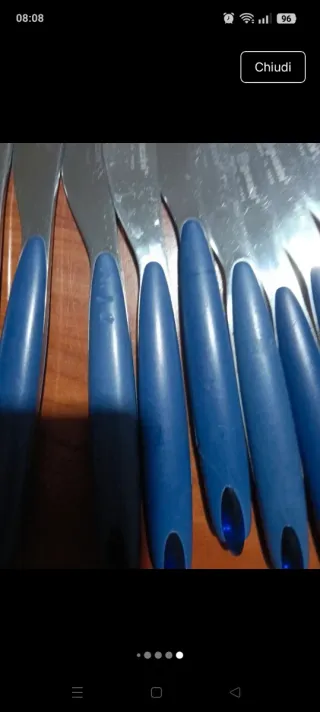 11 coltelli Guzzini blu