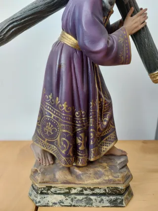 Jesús con la Cruz Olot 32 cm