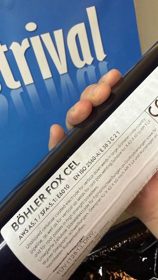 Electrodo Bohler Fox Cel 2.5mm E6010