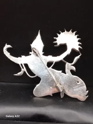 Broche Plata Bailarina