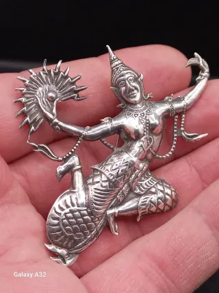 Broche Plata Bailarina