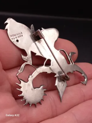 Broche Plata Bailarina