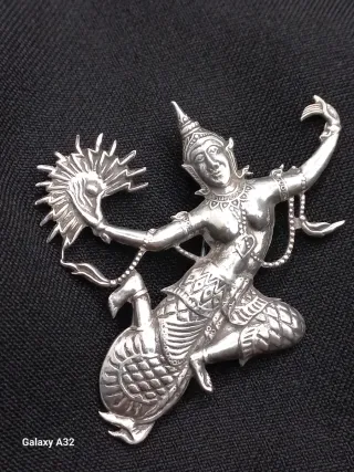 Broche Plata Bailarina