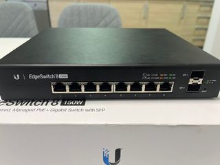 Ubiquiti EdgeSwitch 8 150W PoE+/PoE pasivo 24V