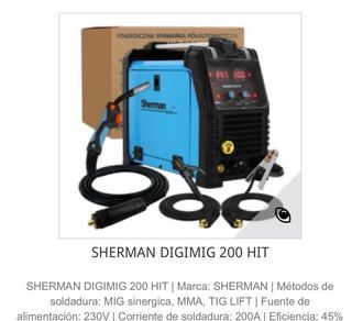 Soldadora Sherman Digimig 200 HIT