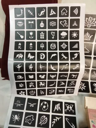 Kit Tatuaggi Glitter 50 Colori Bambini Nuovo