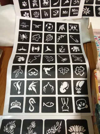 Kit Tatuaggi Glitter 50 Colori Bambini Nuovo