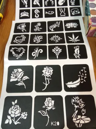 Kit Tatuaggi Glitter 50 Colori Bambini Nuovo