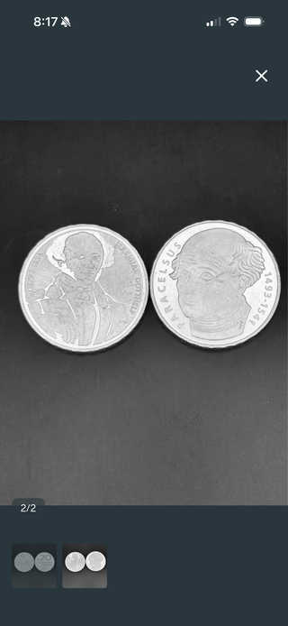 2 Monedas 20 Francos Suizos