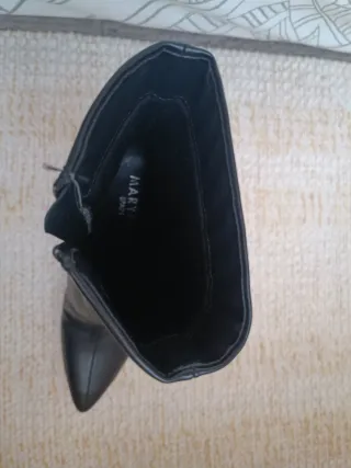 Botines tacón ancho y plataforma negros SIN ESTREN