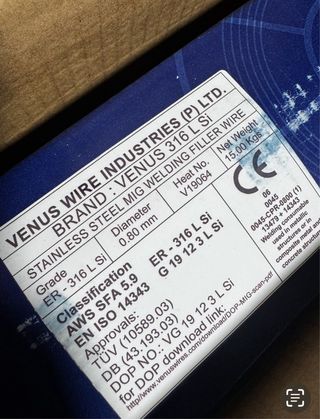 Hilo acero inox. 316LSi - 15kg